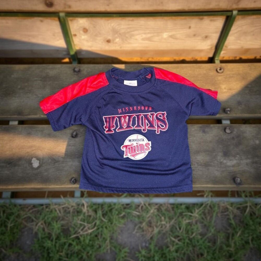 Minnesota Twins Jersery True Fan Stitched Logo Thick Navy Blue MLB Youth Size XL